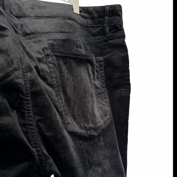 LOFT Plus Black Midrise Velour Skinny Pants size 22 NWT - Picture 12 of 16